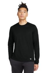 New Era ® Series Performance Long Sleeve Crew Tee - Black Solid - XS